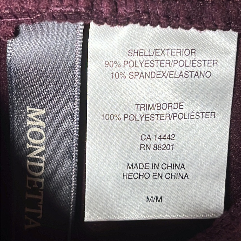 Monde wine tasting cozy warm joggers size medium - Picture 8 of 12